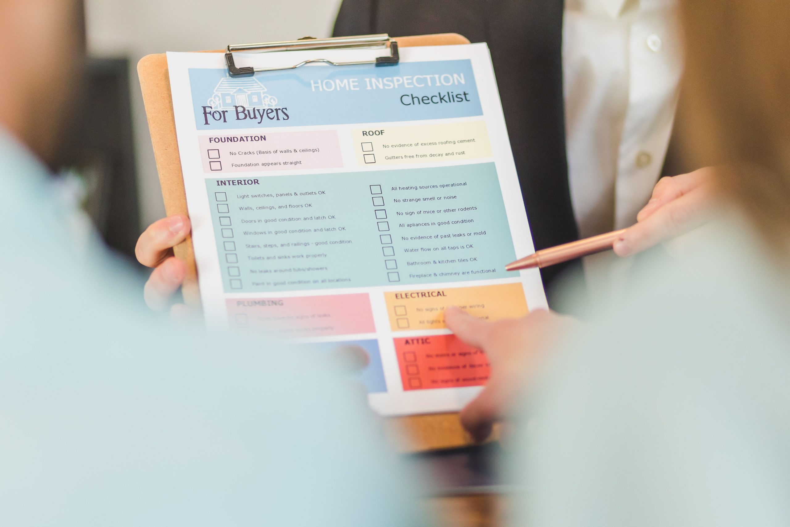 Mains tenant checklist inspection maison pour acheteurs